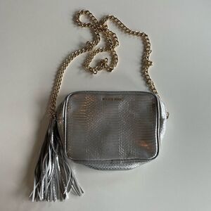 NWOT Victoria Secret Silver Snakeskin Purse